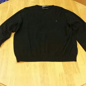 Polo V-neck sweater men's