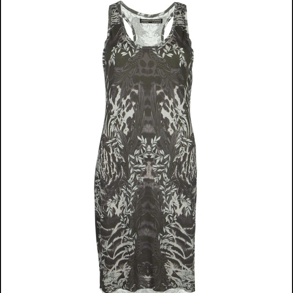 All Saints Zebra Mini Dress Size 2