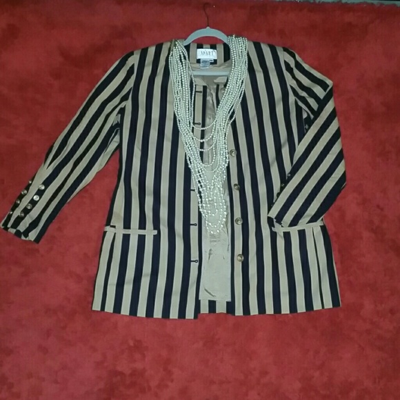 Vintage Tan/black blazer - Picture 1 of 4