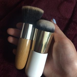 Two foundation brushes