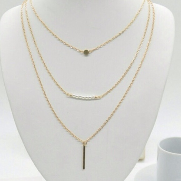🎀 3 layer necklace - Picture 2 of 2