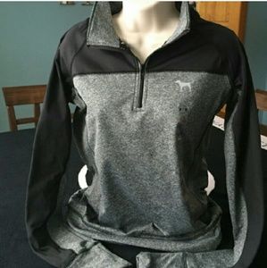 Pink Victoria's Secret ultimate half zip jacket.