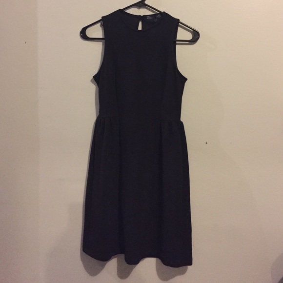 Soprano Black Textured Dress Size XS