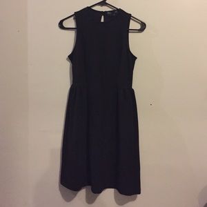 Soprano Black Textured Dress Size XS
