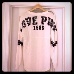 Victoria's Secret PINK tunic pullover white/cream