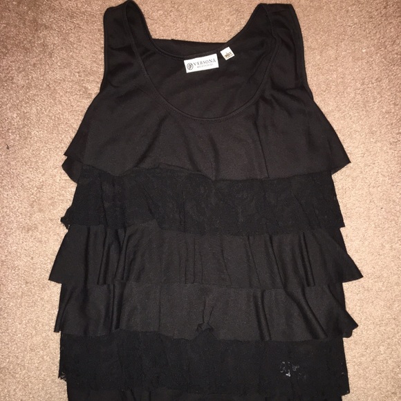 Black Lace Tank Top