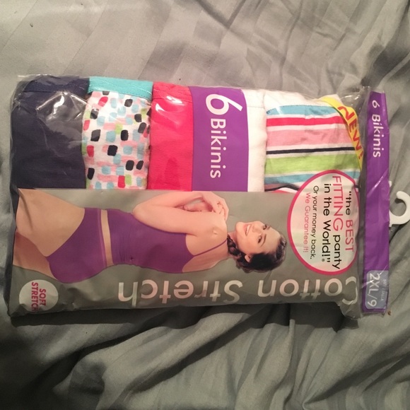 5 pairs cotton stretch panties