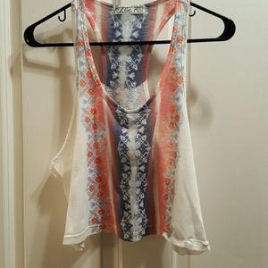 Chloe K tribal tank top