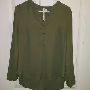 Olive green blouse