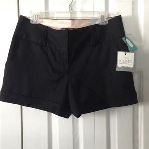 Black dress shorts