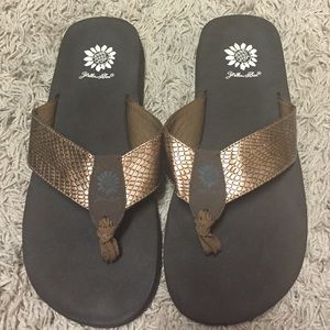 Yellow Box flip flop
