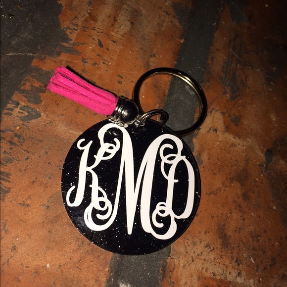 Custom Monogram Keychain