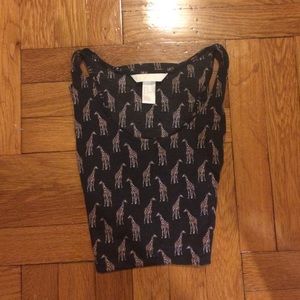 H&M Racerback Giraffe Tank