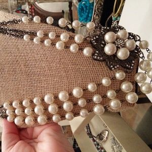 Multi-Strand Faux Pearl Necklace