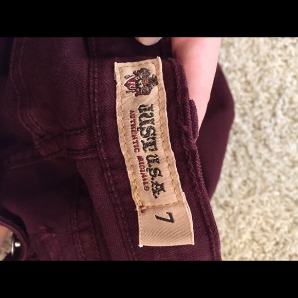 Maroon Jeans - Picture 3 of 3