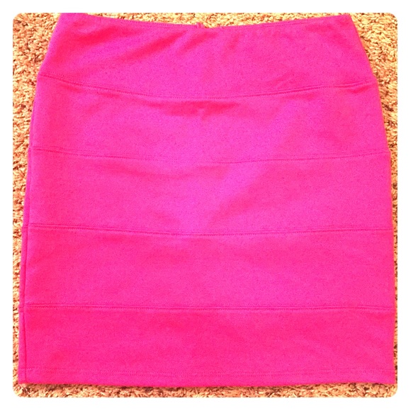 Hot pink bandage skirt