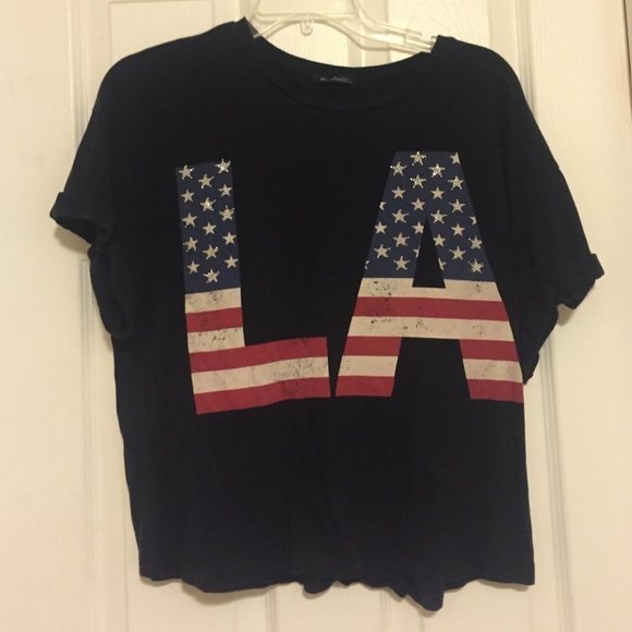 American LA crop top