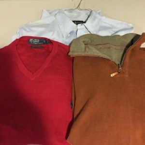 Two Sweaters and One Button Down