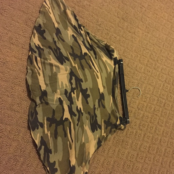 Camo Printed Skater Skirt