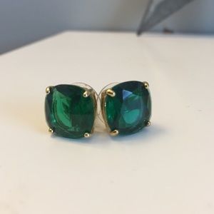 Kate Spade Emerald Gumdrop Stud Earrings