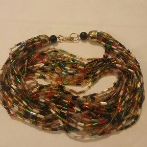 Vintage Boho Beaded Necklace