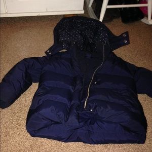 Girls navy blue gap the warmest coat 5t