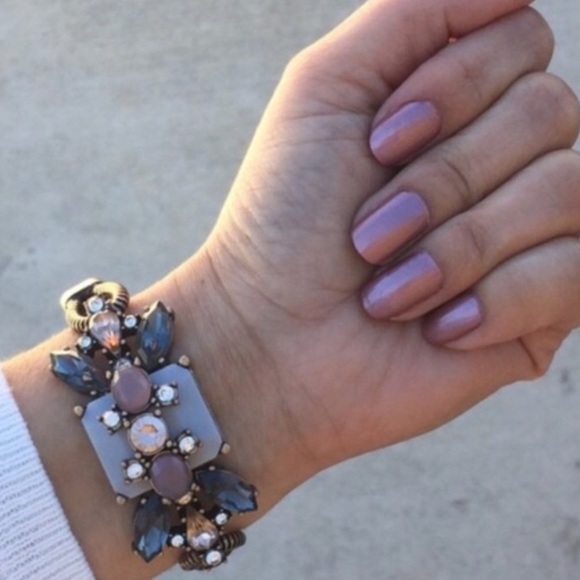 Nude & Slate Statement Bracelet