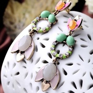 Trendy Multi-Color Statement Earrings