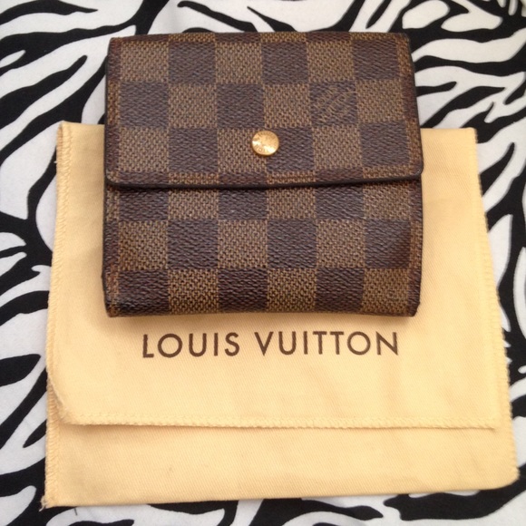 Lv damier ebene Elise wallet