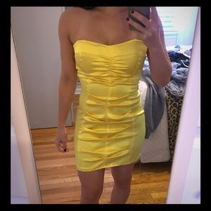 Cache Yellow Tube Dress