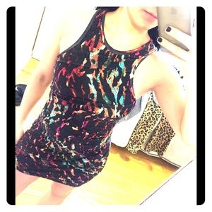 Topshop Colorful Print Dress