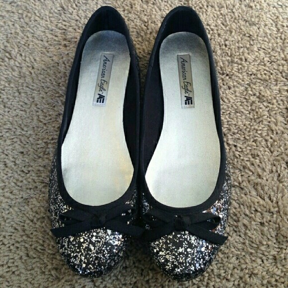 American Eagle sparkle flats