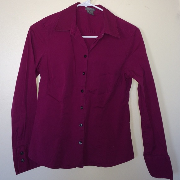 Magenta Ann Taylor Button-down Shirt