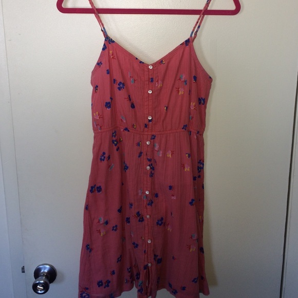 Pink floral print American Eagle dress