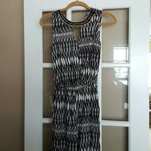 NWT Small Black & Gray Tribal Print Jumpsuit