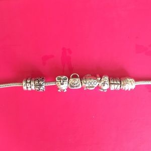 Pandora bracelet with beads
