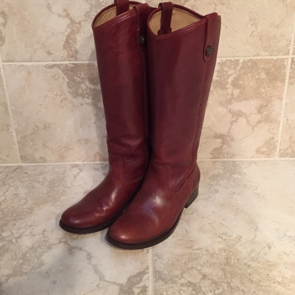 Frye Melissa Cognac Extended Calf Boots