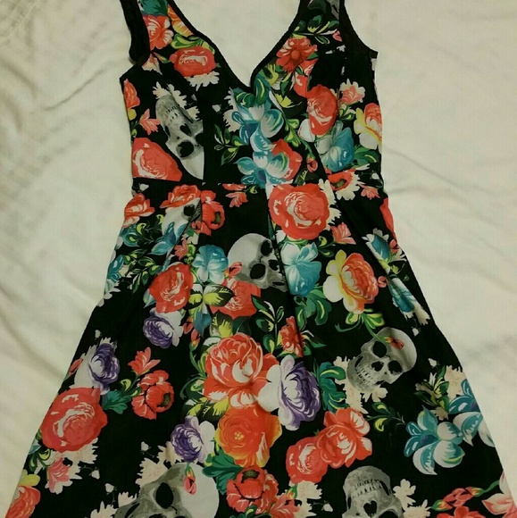 Floral skull dress