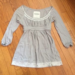 A light grey Abercrombie shirt