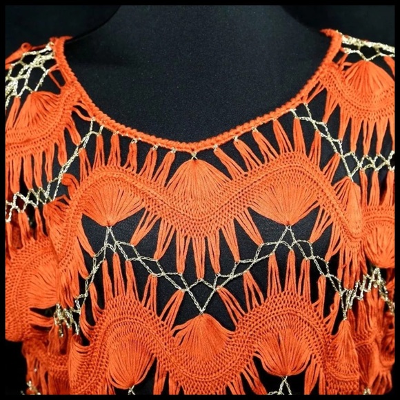 ‼️LAST CALL PRICE FIRM D1 Metallic Open Weave Top - Picture 5 of 5