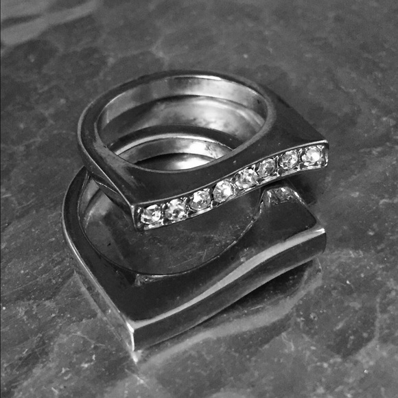 Silver Bling Rings ~ Stackable ~