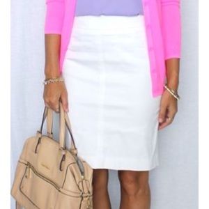 White pencil skirt•