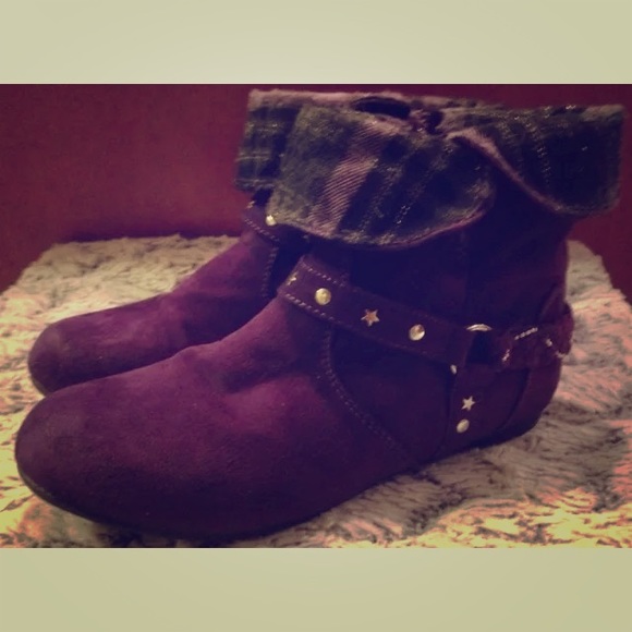Youth girls CANYON RIVER BLUES purple ankle boots