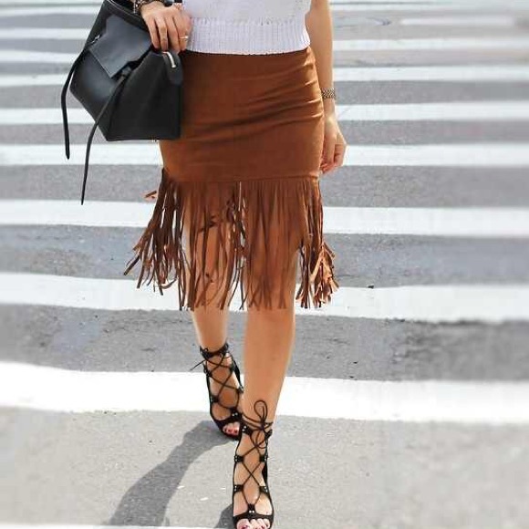 Fringe skirt