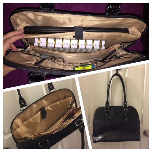 Black laptop bag