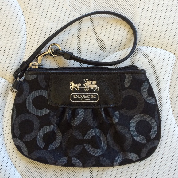 Black Coach Wristlet