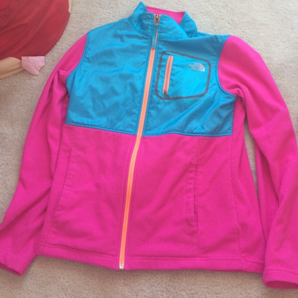 Pink north face jacket