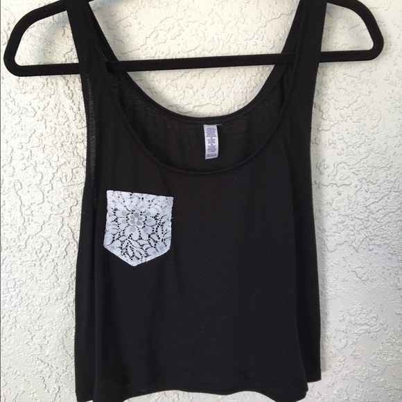 Lace Pocket Tank Crop