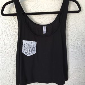 Lace Pocket Tank Crop