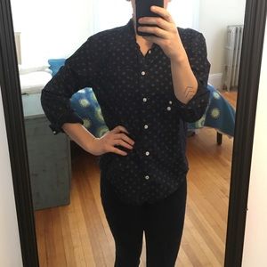 SOLD: GAP men's M blue button down Anti-Wrinkle